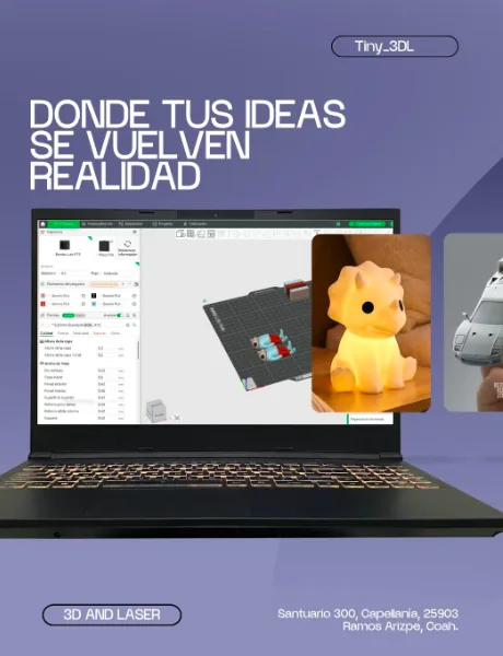 Pieza impresa en 3D por Tiny 3DL